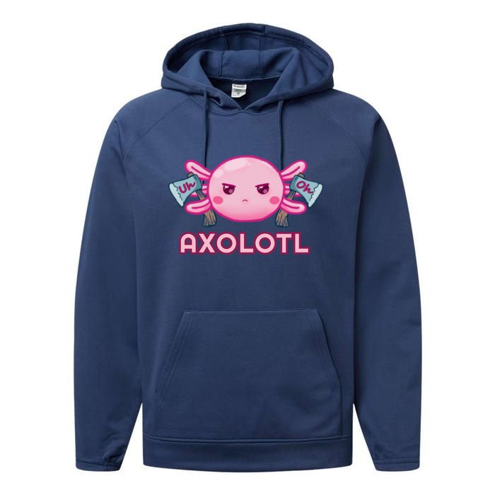 Uh Oh Axolotl Performance Fleece Hoodie