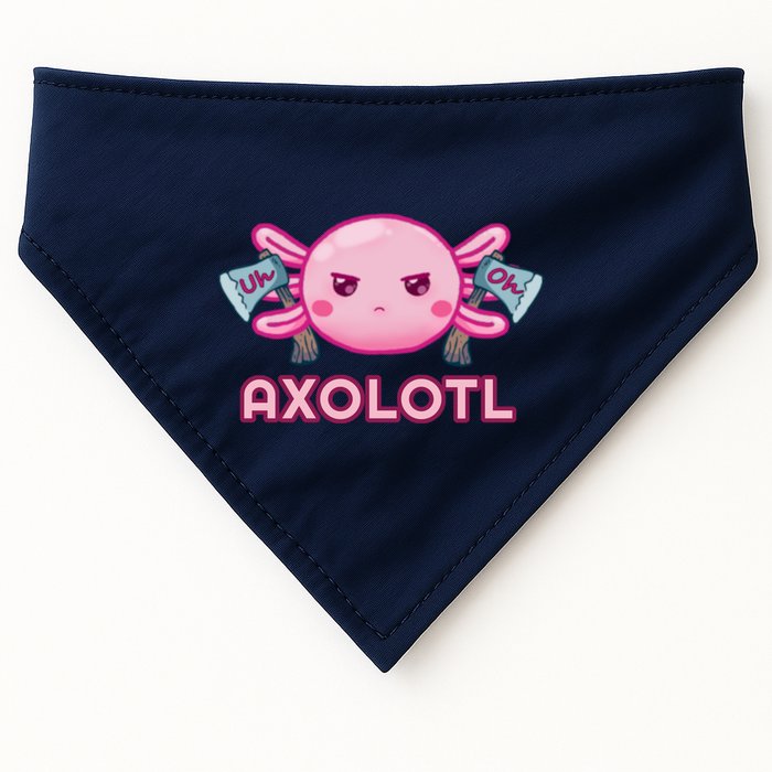 Uh Oh Axolotl USA-Made Doggie Bandana