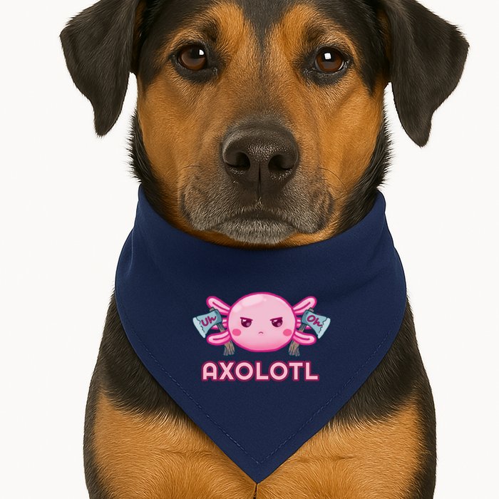 Uh Oh Axolotl USA-Made Doggie Bandana