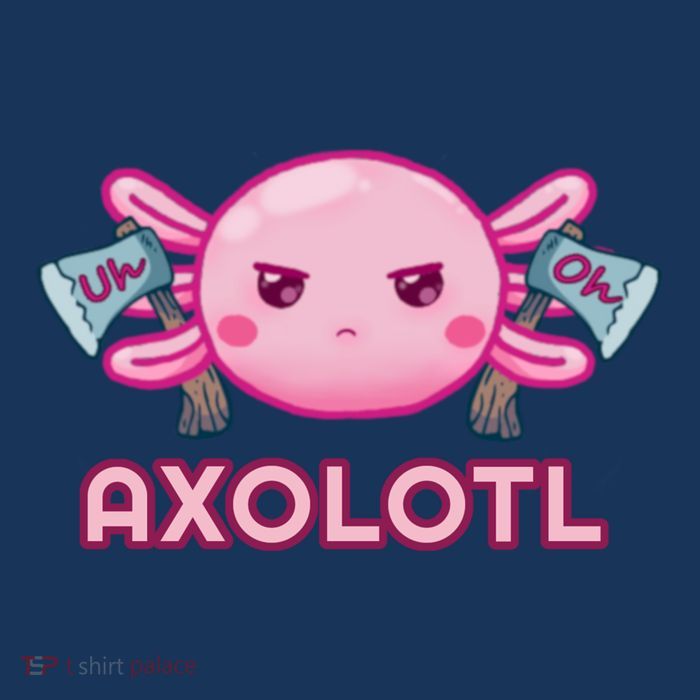 Uh Oh Axolotl Button