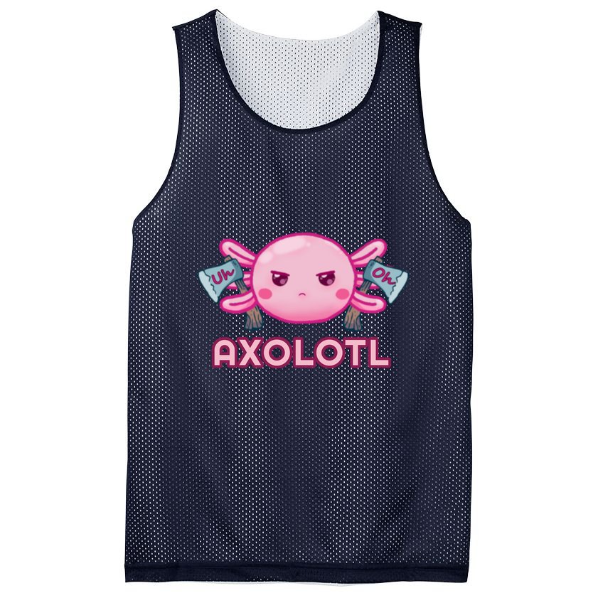 Uh Oh Axolotl Mesh Reversible Basketball Jersey Tank