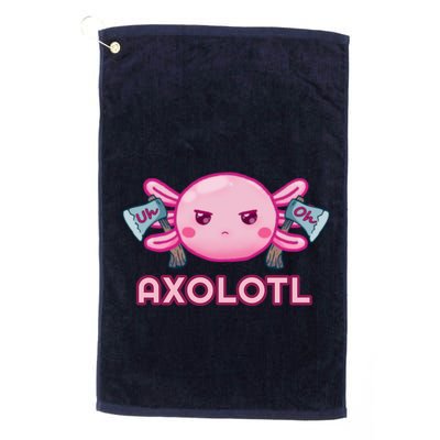 Uh Oh Axolotl Golf Towel