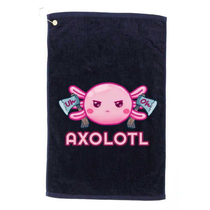 Uh Oh Axolotl Golf Towel