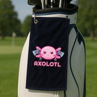 Uh Oh Axolotl Golf Towel