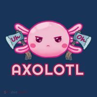 Uh Oh Axolotl Womens T-Shirt