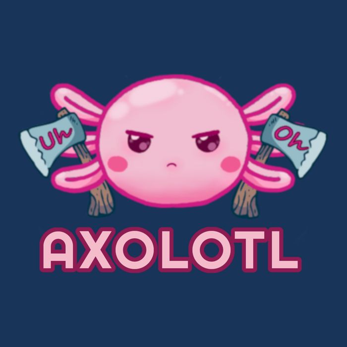 Uh Oh Axolotl Womens T-Shirt