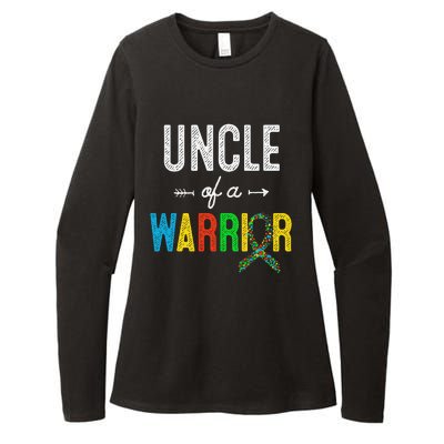 Uncle Of A Warrior Autism Awareness Support Womens CVC Long Sleeve Shirt