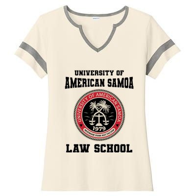 University Of American Samoa Law School Gift Ladies Halftime Notch Neck Tee