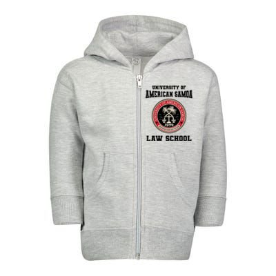 University Of American Samoa Law School Gift Toddler Zip Fleece Hoodie