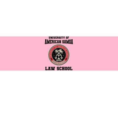 University Of American Samoa Law School Gift Bumper Sticker