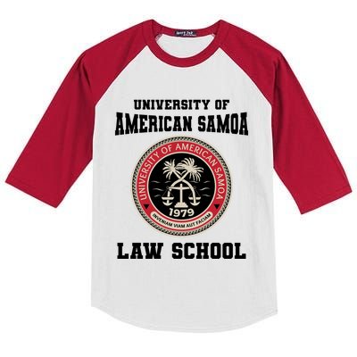 University Of American Samoa Law School Gift Kids Colorblock Raglan Jersey