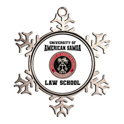 University Of American Samoa Law School Gift Metallic Star Ornament