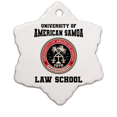 University Of American Samoa Law School Gift Ceramic Star Ornament