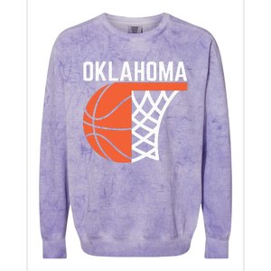 Usa Oklahoma Basketball State Net Graphic Sports Players Art Colorblast Crewneck Sweatshirt