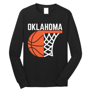 Usa Oklahoma Basketball State Net Graphic Sports Players Art Long Sleeve Shirt