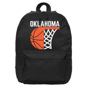 Usa Oklahoma Basketball State Net Graphic Sports Players Art 16 in Basic Backpack