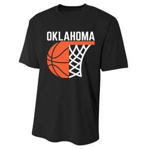 Usa Oklahoma Basketball State Net Graphic Sports Players Art Performance Sprint T-Shirt