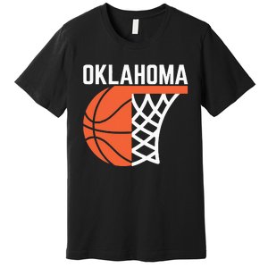 Usa Oklahoma Basketball State Net Graphic Sports Players Art Premium T-Shirt