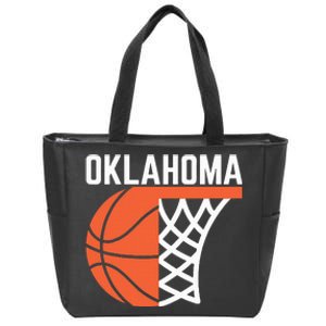 Usa Oklahoma Basketball State Net Graphic Sports Players Art Zip Tote Bag