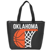 Usa Oklahoma Basketball State Net Graphic Sports Players Art Zip Tote Bag