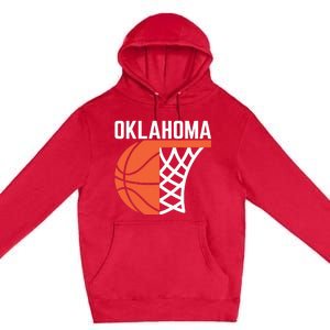 Usa Oklahoma Basketball State Net Graphic Sports Players Art Premium Pullover Hoodie