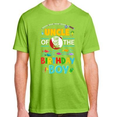 Uncle Of Big One 1st Birthday Matching Family Fishing Cute Gift Adult ChromaSoft Performance T-Shirt