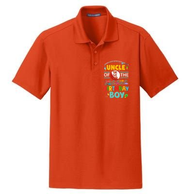 Uncle Of Big One 1st Birthday Matching Family Fishing Cute Gift Dry Zone Grid Polo