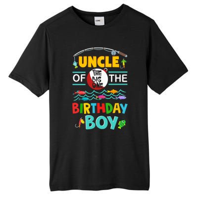 Uncle Of Big One 1st Birthday Matching Family Fishing Cute Gift Tall Fusion ChromaSoft Performance T-Shirt