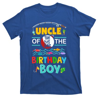 Uncle Of Big One 1st Birthday Matching Family Fishing Cute Gift T-Shirt