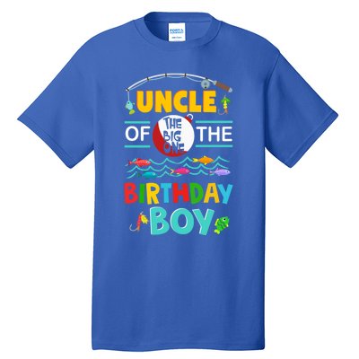 Uncle Of Big One 1st Birthday Matching Family Fishing Cute Gift Tall T-Shirt