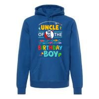 Uncle Of Big One 1st Birthday Matching Family Fishing Cute Gift Premium Hoodie