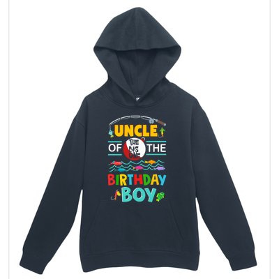 Uncle Of Big One 1st Birthday Matching Family Fishing Cute Gift Urban Pullover Hoodie