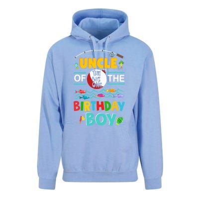 Uncle Of Big One 1st Birthday Matching Family Fishing Cute Gift Unisex Surf Hoodie