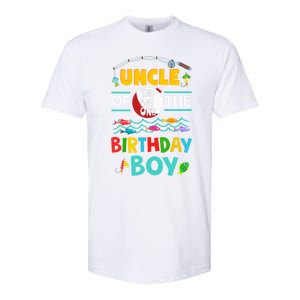 Uncle Of Big One 1st Birthday Matching Family Fishing Cute Gift Softstyle CVC T-Shirt