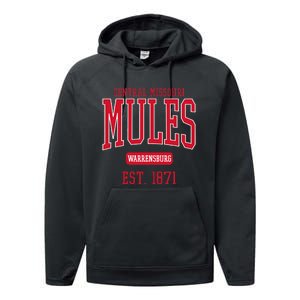 University Of Central Missouri UCM Mules Est Date Performance Fleece Hoodie