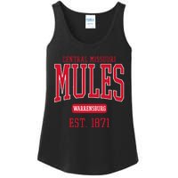 University Of Central Missouri UCM Mules Est Date Ladies Essential Tank