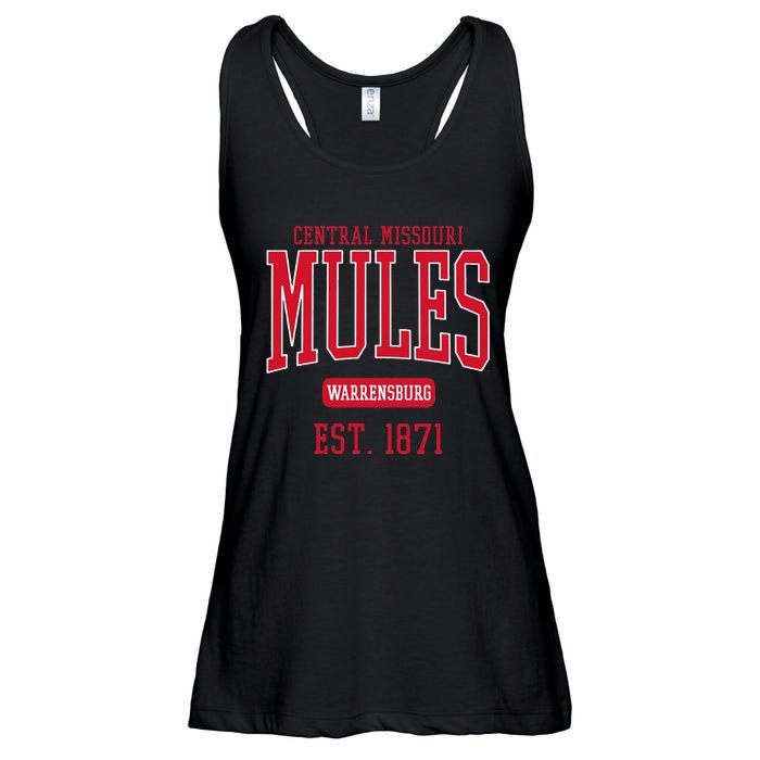 University Of Central Missouri UCM Mules Est Date Ladies Essential Flowy Tank