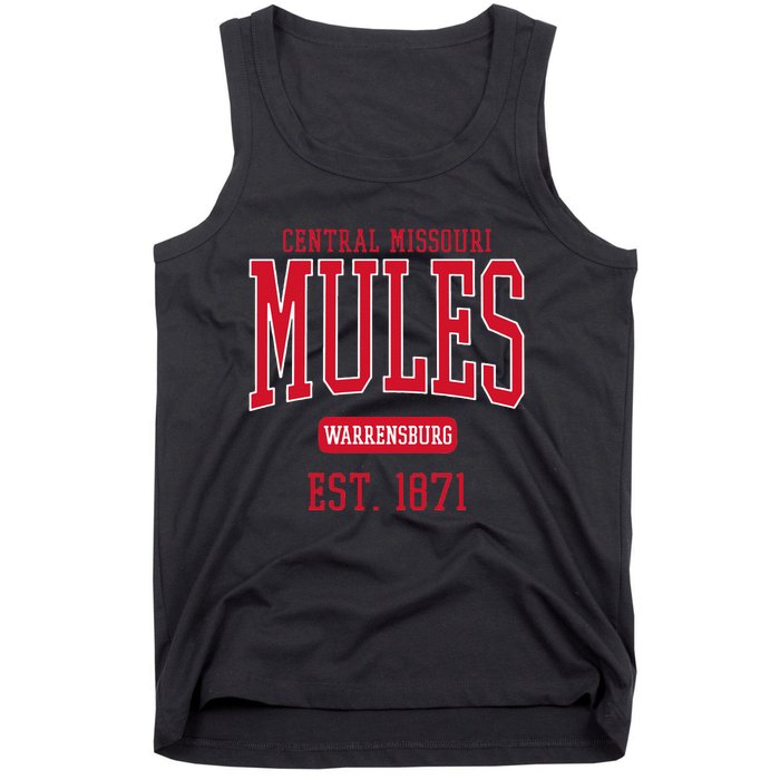 University Of Central Missouri UCM Mules Est Date Tank Top