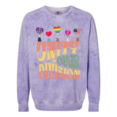 Unity Over Division Colorblast Crewneck Sweatshirt