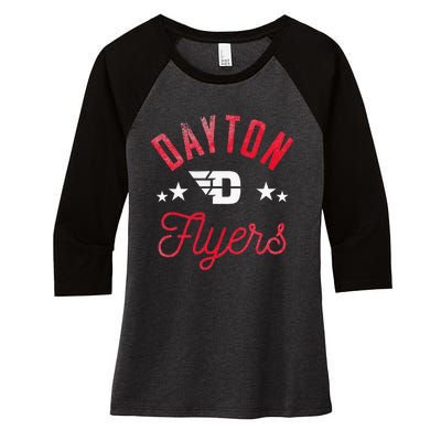 U.N.I.V.E.R.S.I.T.Y Of Dayton Flyers Women's Tri-Blend 3/4-Sleeve Raglan Shirt