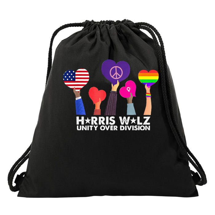 Unity Over Division Drawstring Bag