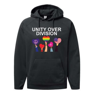 Unity Over Division Performance Fleece Hoodie