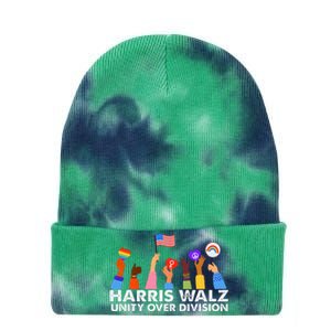 Unity Over Division Harris Walz 2024 Tie Dye 12in Knit Beanie