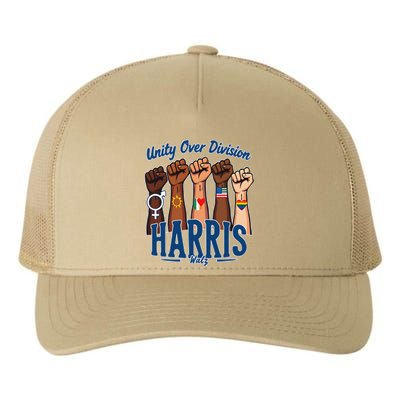 Unity Over Division Harris Walz Support Diversity Yupoong Adult 5-Panel Trucker Hat