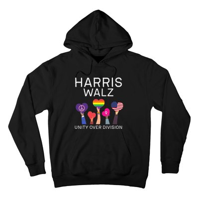 Unity Over Division Harris Walz For President 2024 Hoodie