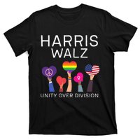 Unity Over Division Harris Walz For President 2024 T-Shirt