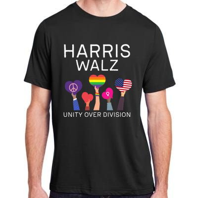 Unity Over Division Harris Walz For President 2024 Adult ChromaSoft Performance T-Shirt