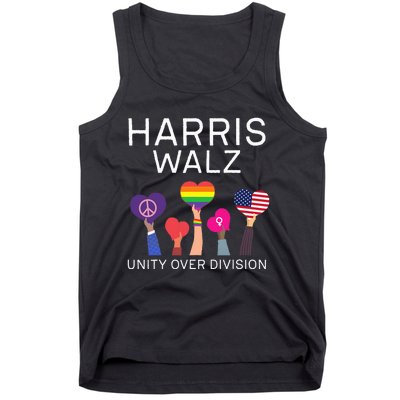 Unity Over Division Harris Walz For President 2024 Tank Top