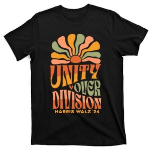 Unity Over Division Kamala Harris Tim Walz 2024 T-Shirt