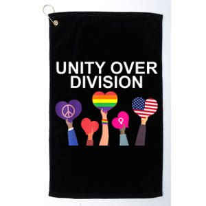 Unity Over Division Harris Walz For President 2024 Platinum Collection Golf Towel